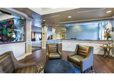 Chairs in the lobby of The Heights of Summerlin